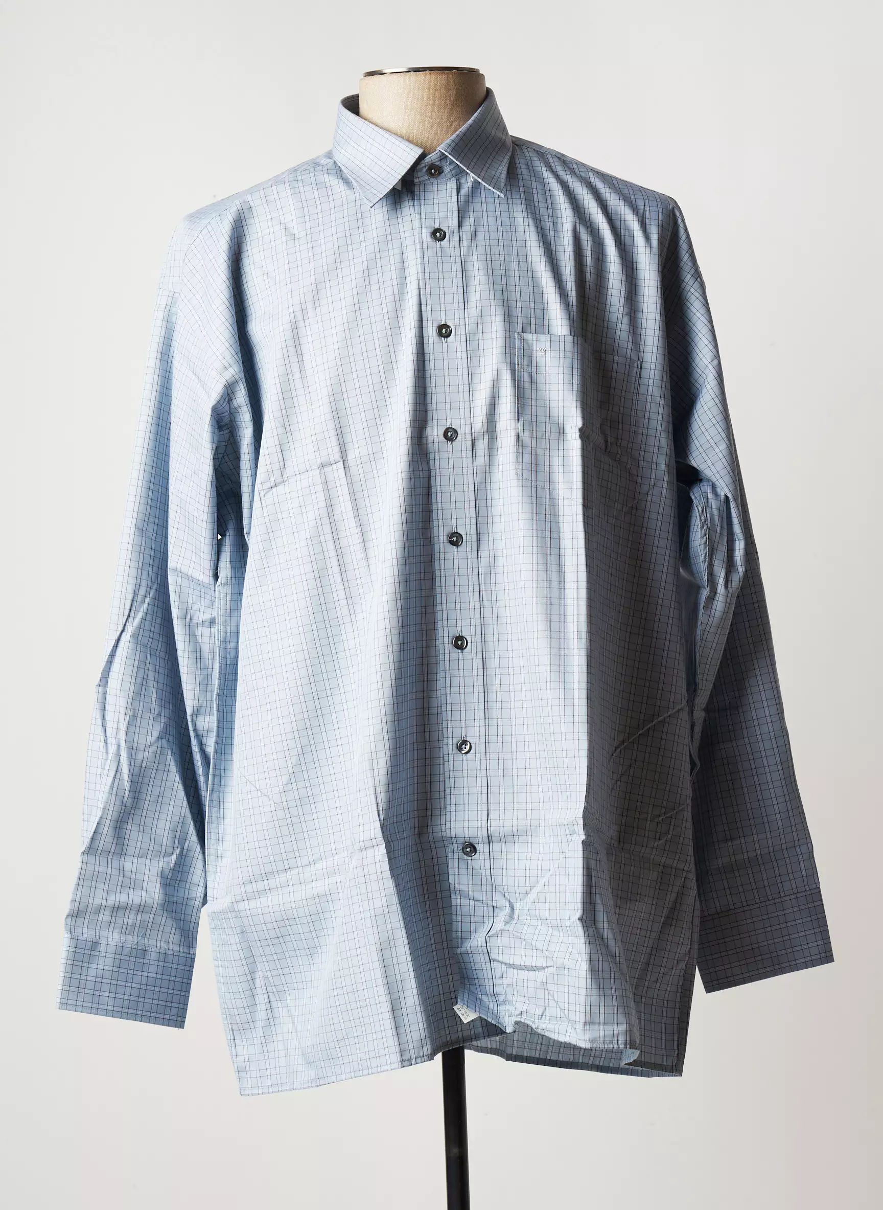 Seiden Sticker Manches Longues Homme couleur bleu