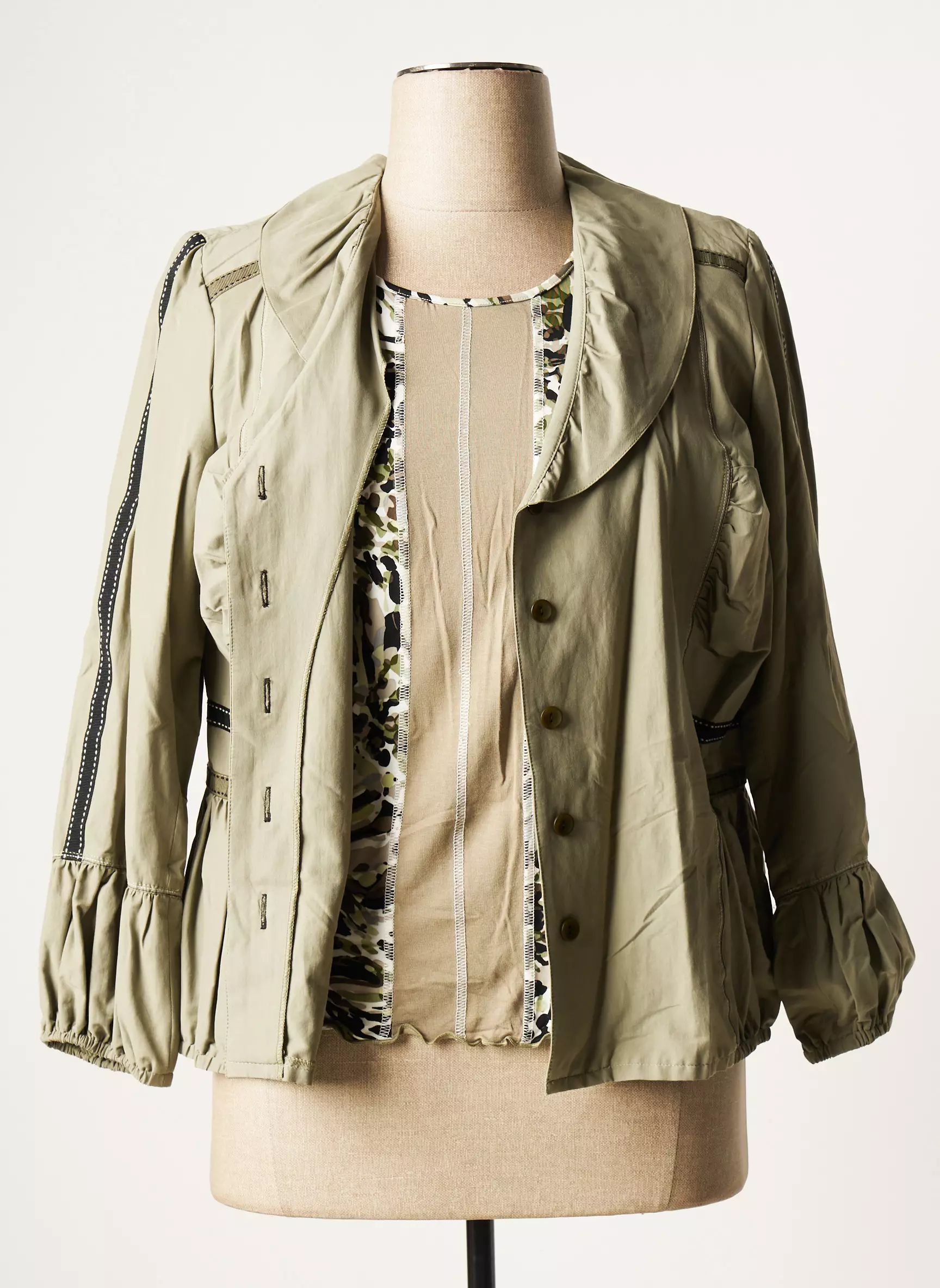 Francoise F Twinset Femme couleur vert