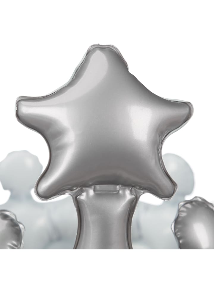 relaxdays 2x Aufblaskrone in Silber günstig kaufen onesize