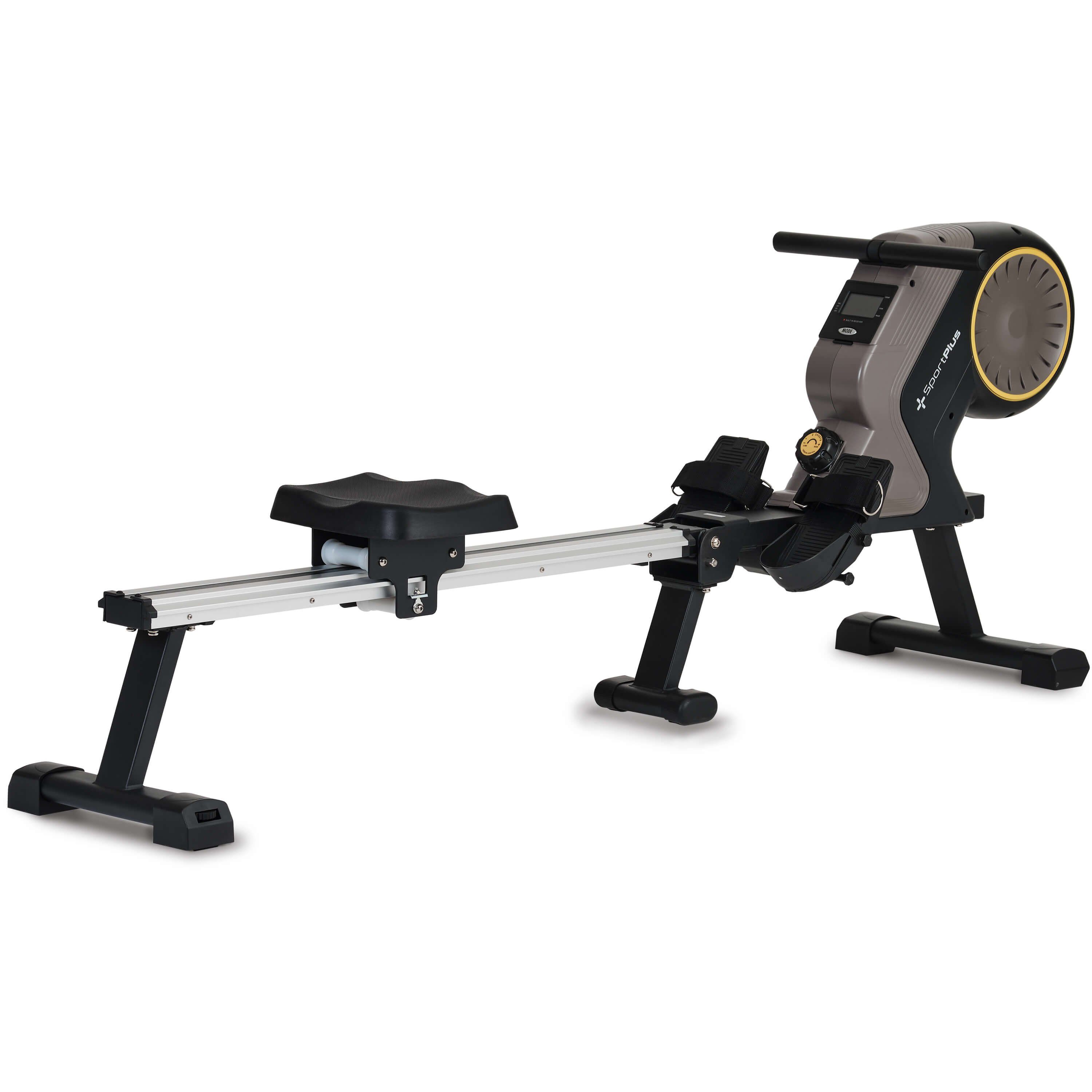 SportPlus Rudergerät SP-MR-1300-B, Rudergerät für Zuhause, Magnetbremssystem, SP-MR-1300-B