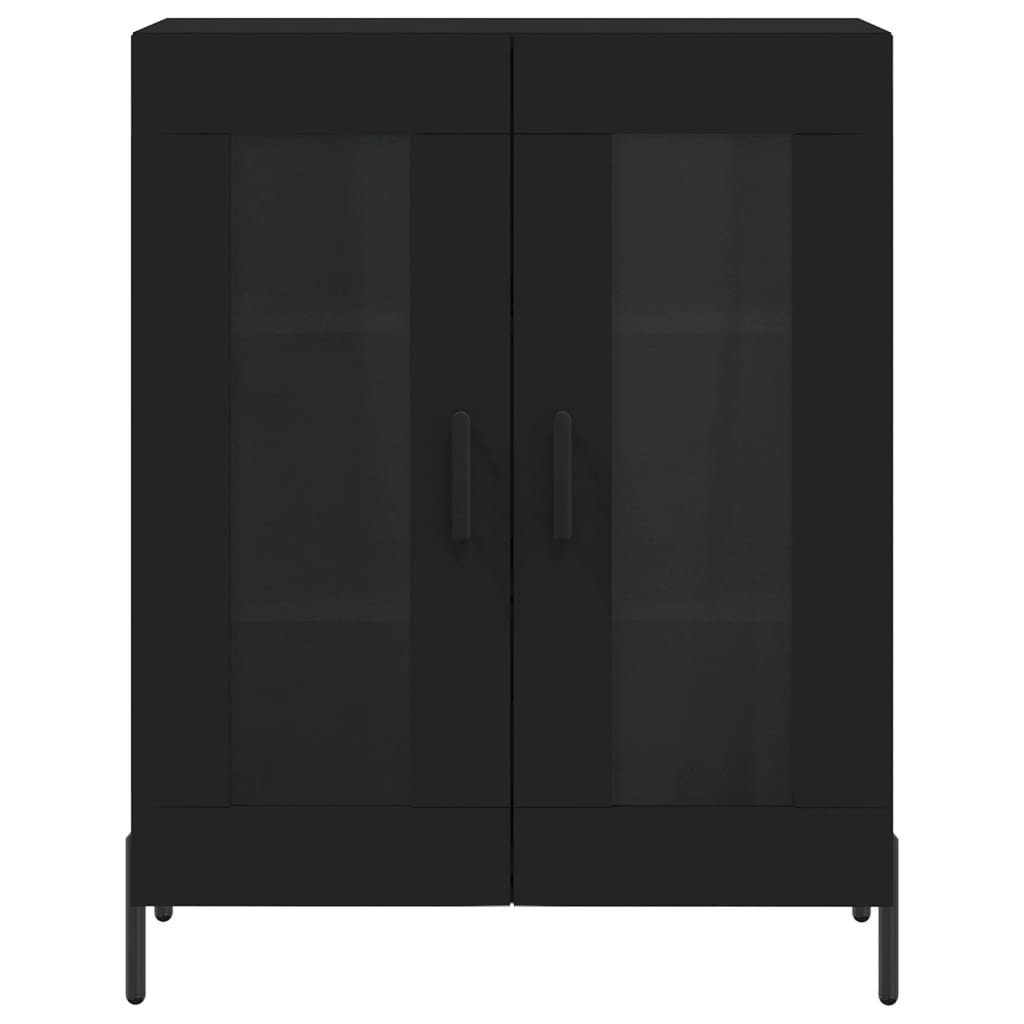 vidaXL Sideboard Sideboard Schwarz 69,5x34x90 cm Holzwerkstoff (1 St)