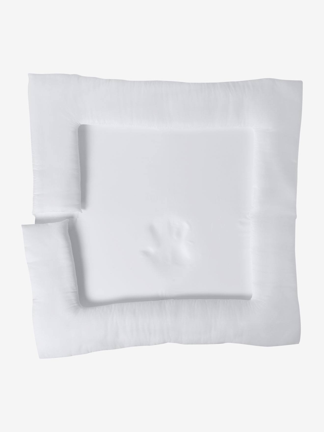 Fond de parc réversible VERTBAUDET Soft'n play blanc/étoiles