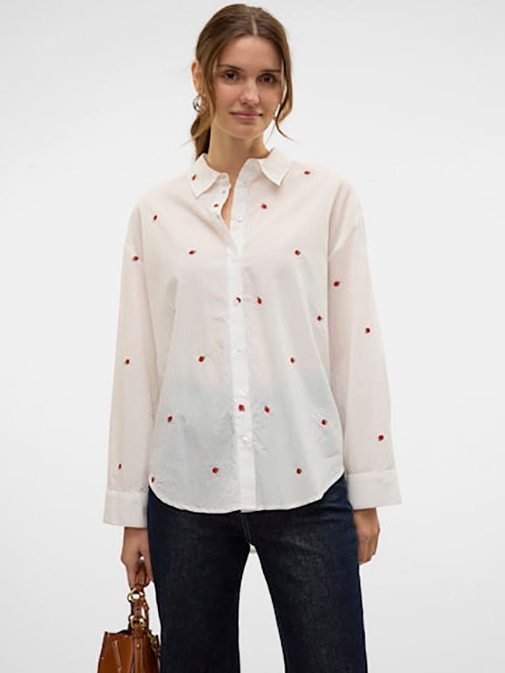 Vero Moda Hemd in Weiß günstig kaufen