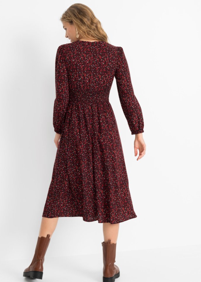 Midikleid mit Blumenprint