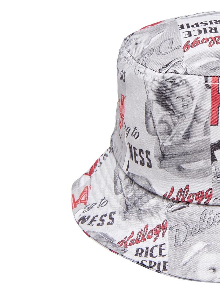 Only&Sons Hut Print Design Sommer Bucket Hat in Schwarz günstig kaufen onesize