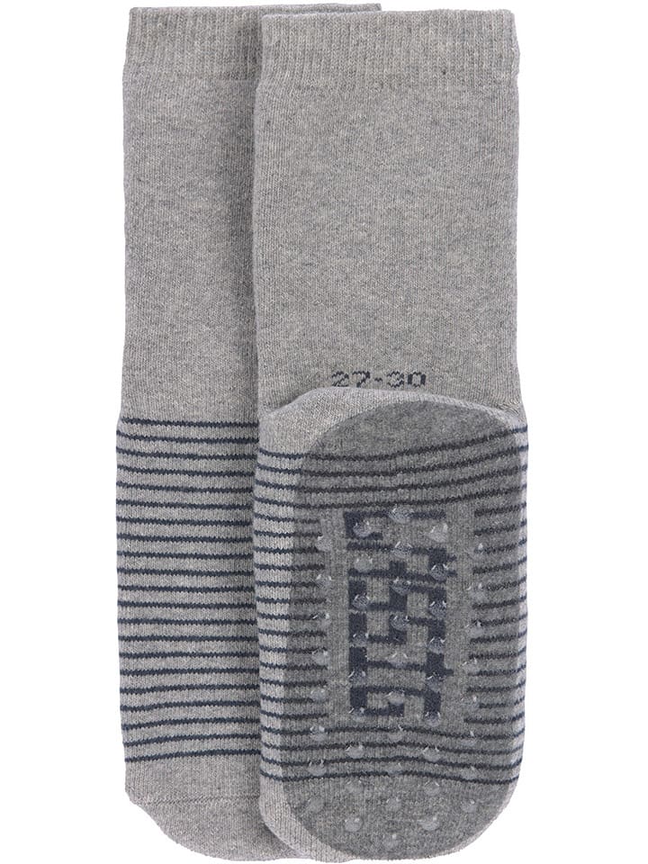Lässig 2er-Ser: ABS-Socken in Dunkelblau/ Grau günstig kaufen