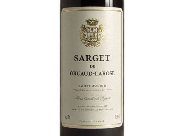 Sarget de Gruaud-Larose 2006 Rouge, Second Vin du Château Gruaud-Larose Bordeaux Saint-Julien