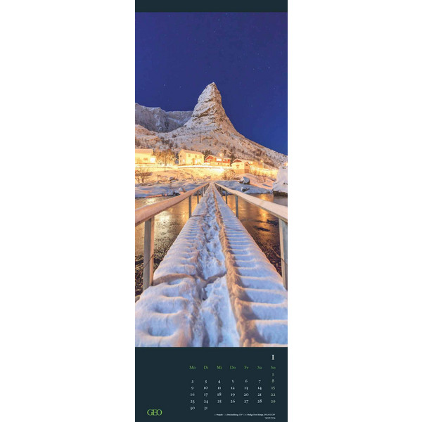 GEO WEGE 2024 - WAND-KALENDER - REISE-KALENDER - Kalender