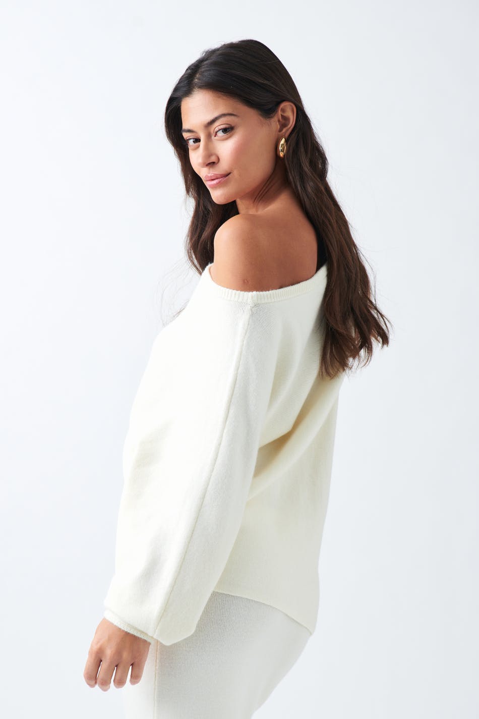Asymmetric knitted top