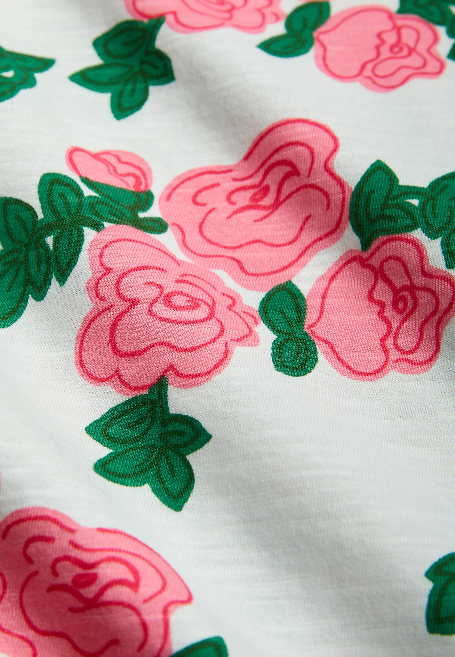 Mini Rodini CONJUNTO VESTIDO ROSAS - Camiseta con estampado