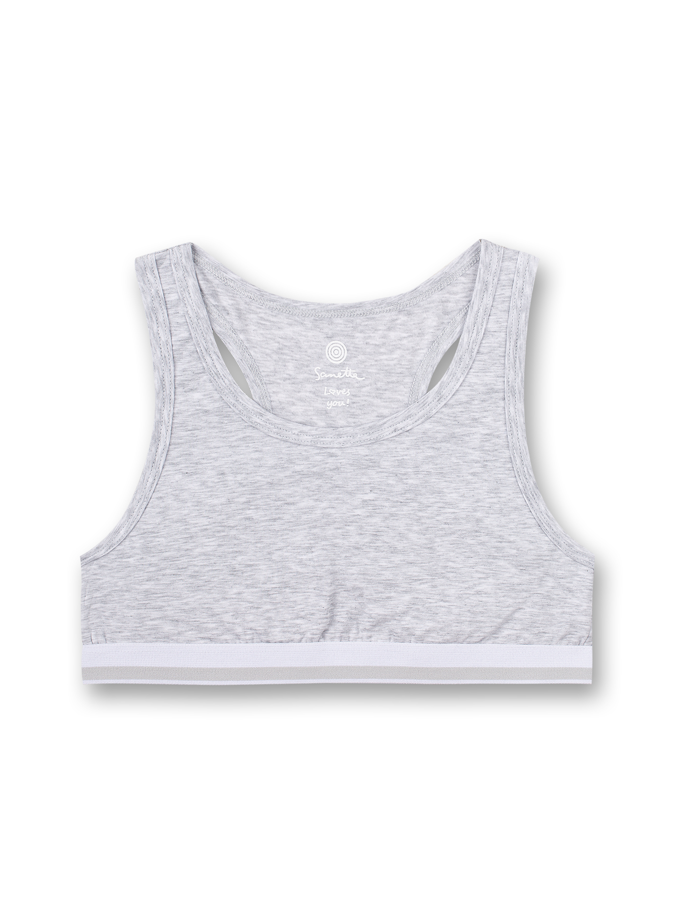 Mädchen-Bustier Graumelange