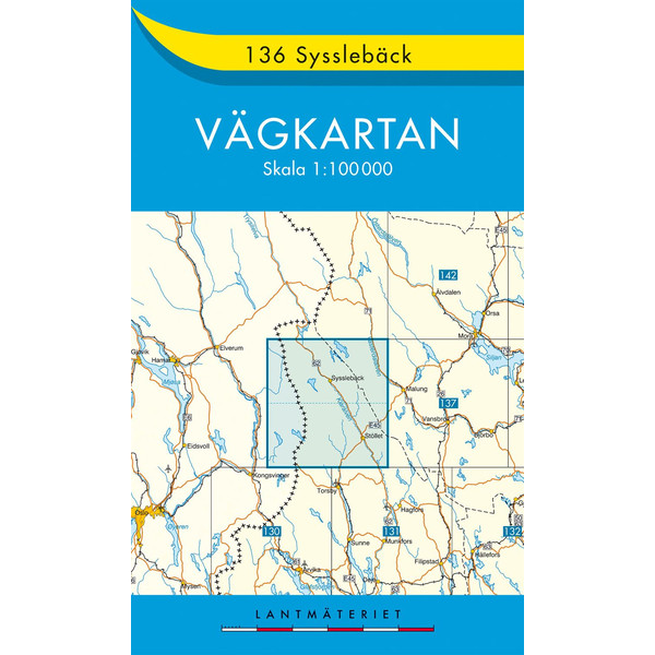 VÄGKARTAN 136 SYSSLEBÄCK - Straßenkarte