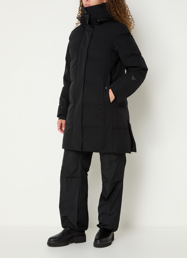 Krakatau Cassini quilted parka with hood and zipper pockets