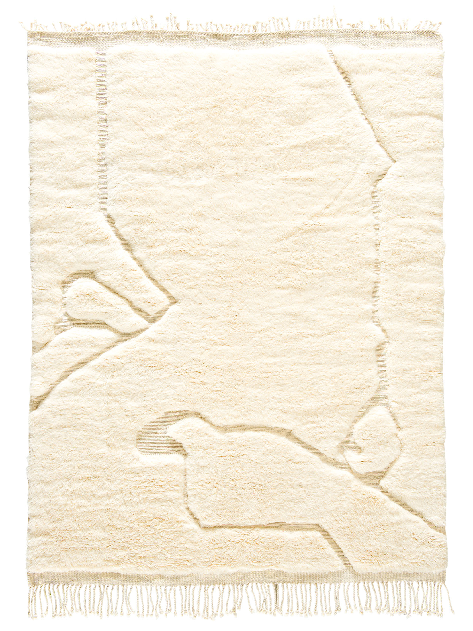 Beni Ourain ca. 185 x 253 cm, Unikat / Einzelstück