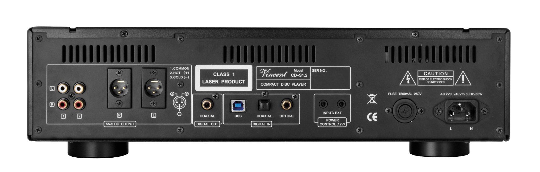 Vincent CD-S1.2 CD-Player (Highend CD-Player mit Röhrentechnik)