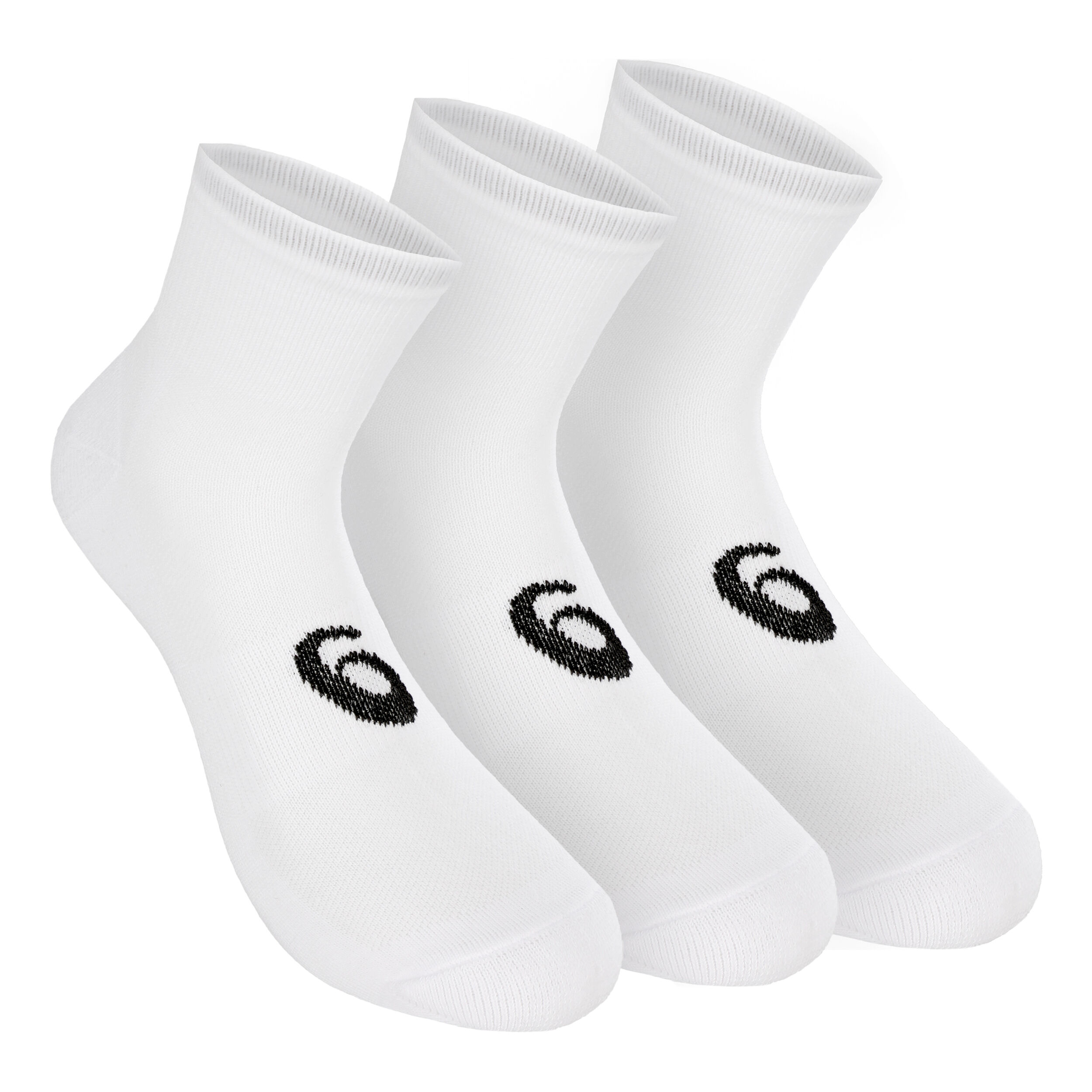 Quarter Sportsocken 3er Pack - Weiß, Schwarz