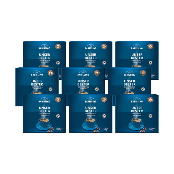 Kaffeepulver Unser Bester, 18 x 250 g