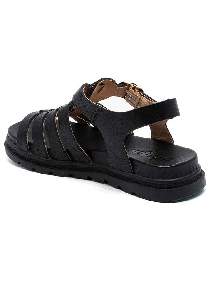 bisgaard Leder-Sandalen in Schwarz günstig kaufen