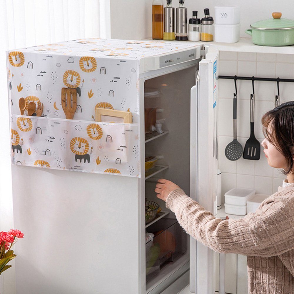 FELIXLEO Wäschespinne-Schutzhülle Staubschutz Kühlschränke mit Aufbewahrungstasche 130*55 cm 2 Stück