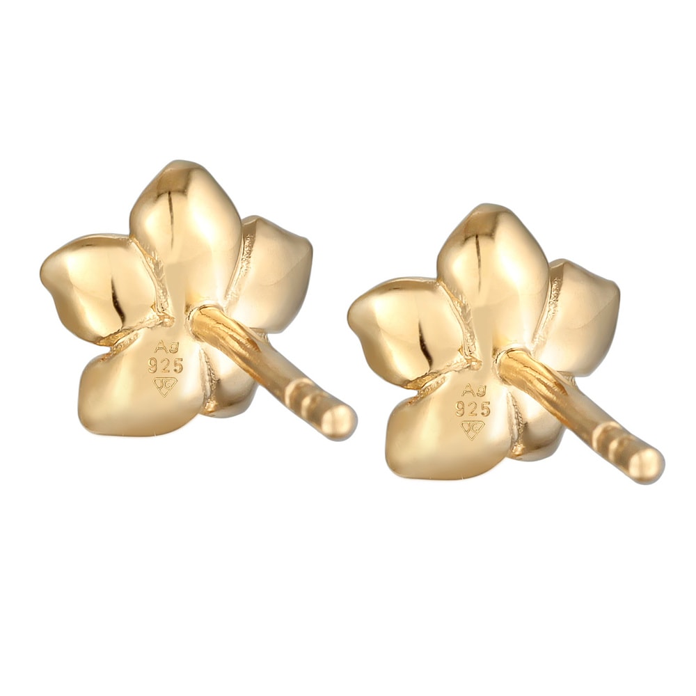 Elli Elli Boucles d'Oreilles Femmes Clous d'oreilles fleur avec zircon en argent sterl Boucles d'oreilles