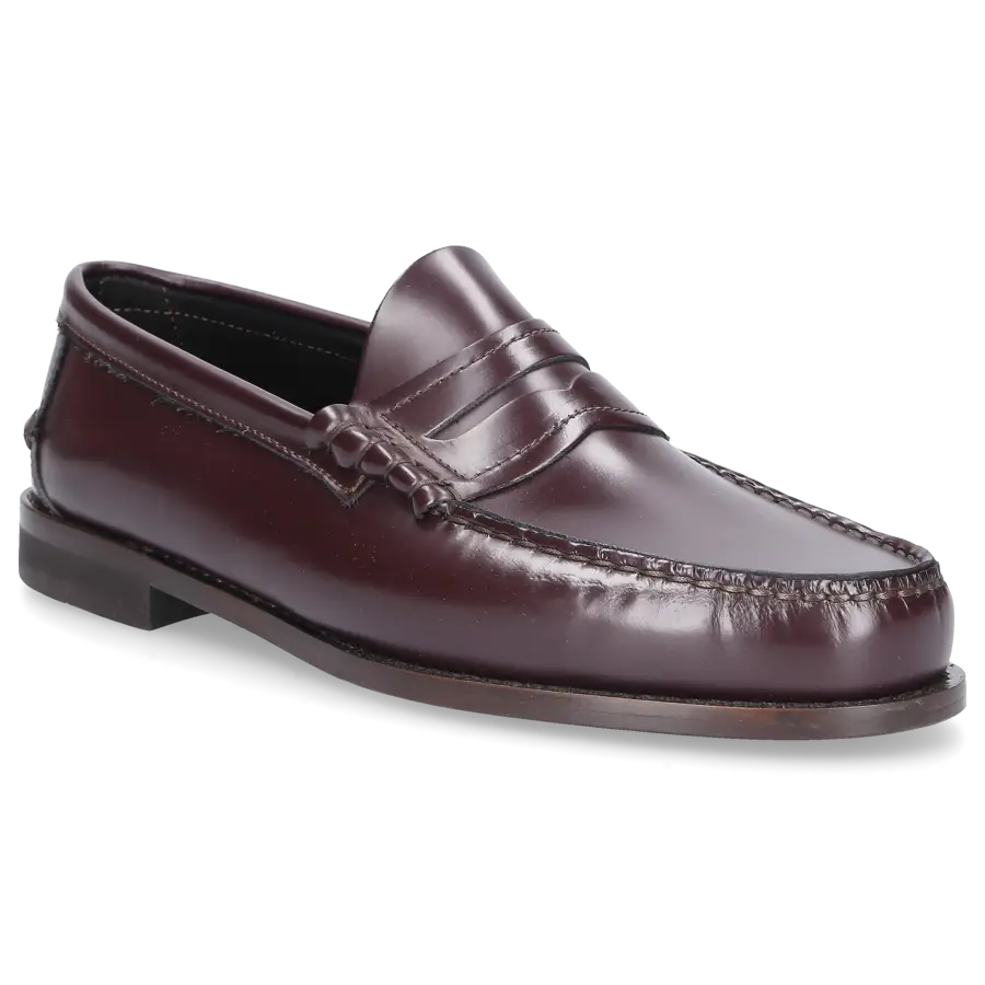 EN AVANT - Loafer 214 BASS Kalbsleder - rot