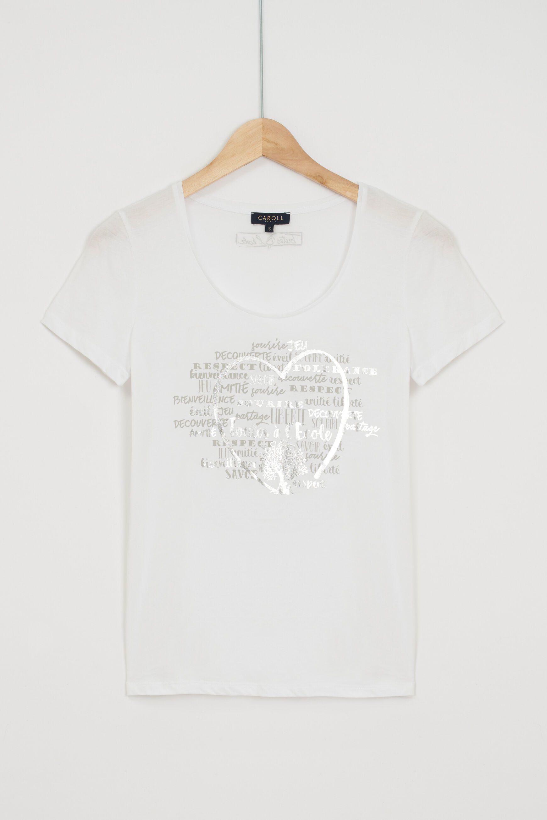 T-shirt Sheila blanc femme