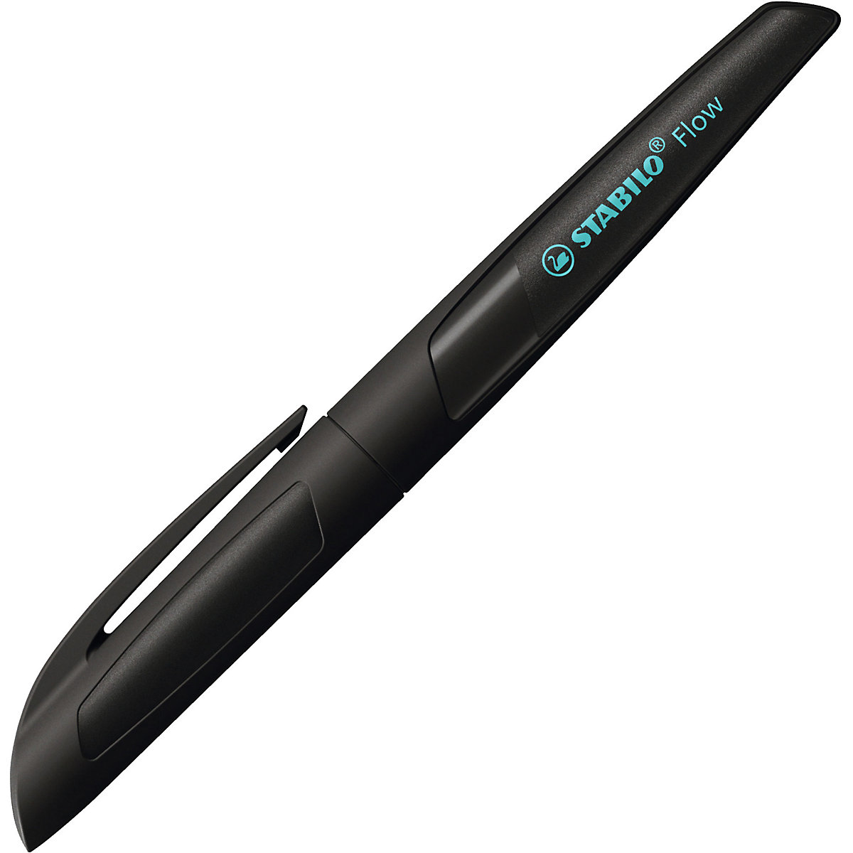 Füllhalter Flow ACTIVE M-Feder schwarz/türkis, inkl. Patrone