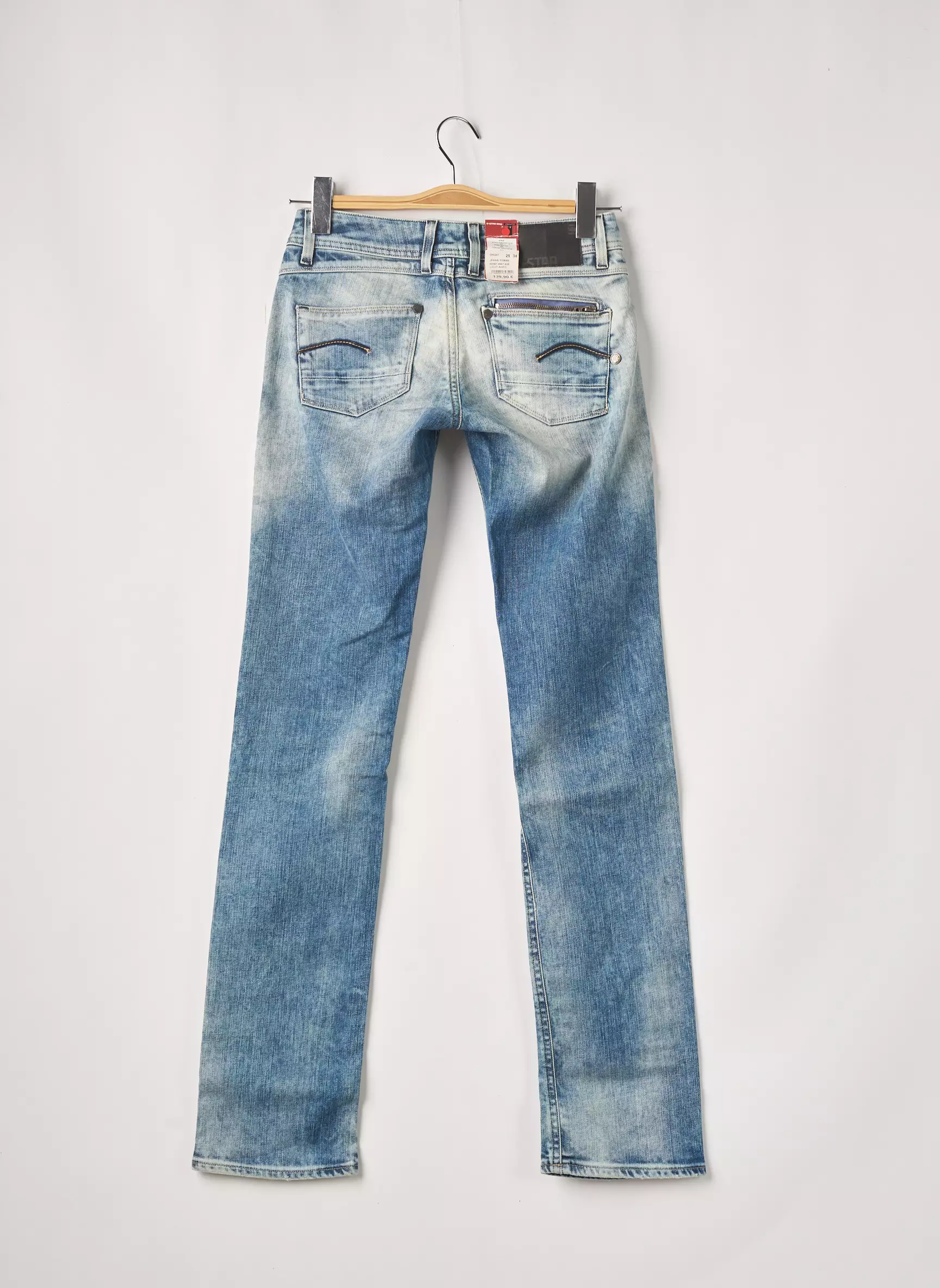 G Star Jeans Coupe Droite Femme couleur bleu