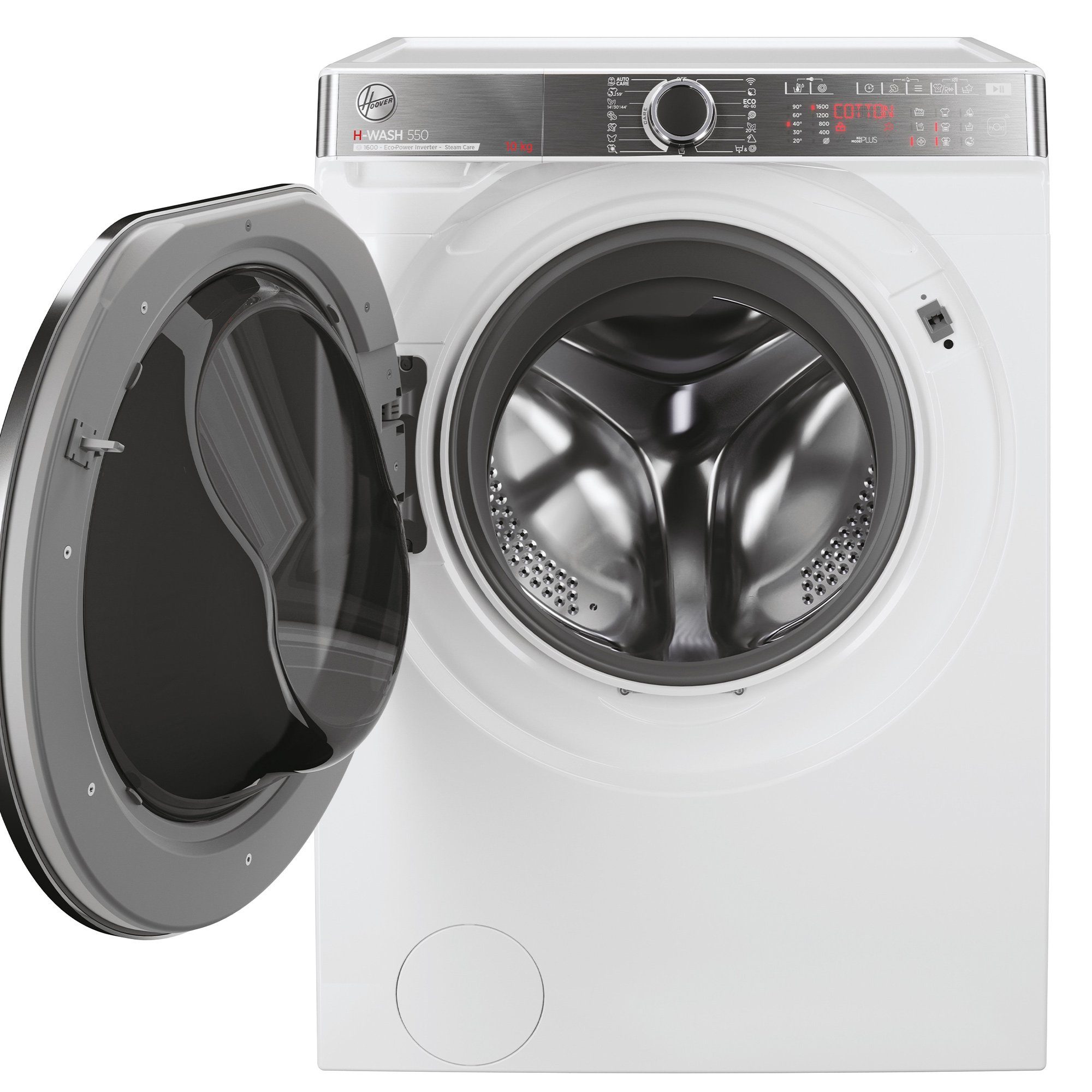 Hoover Waschmaschine H-WASH 550 H5WPB610AMBC/1-S, 10 kg, 1600 U/min, ActiveSteam, Eco-Power, 14 Programme + hOn App