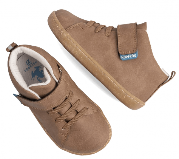 HopFrög ~ Smart Walker HighCut Sneaker Vegan ~ Brown Oak