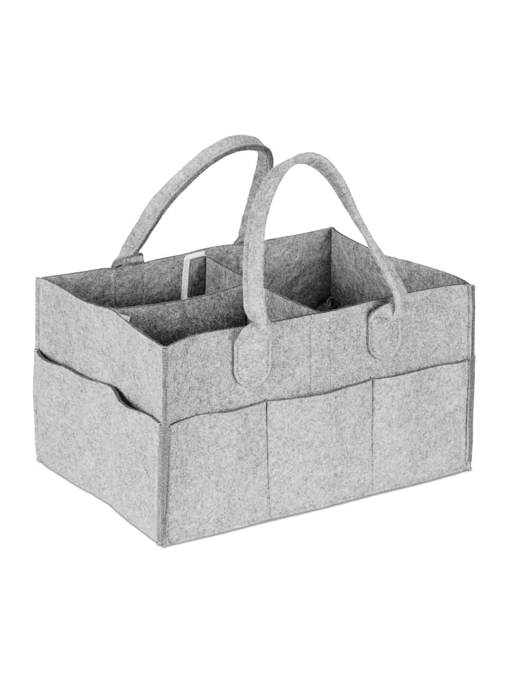 relaxdays Baby-Windel-Caddy in Hellgrau günstig kaufen onesize