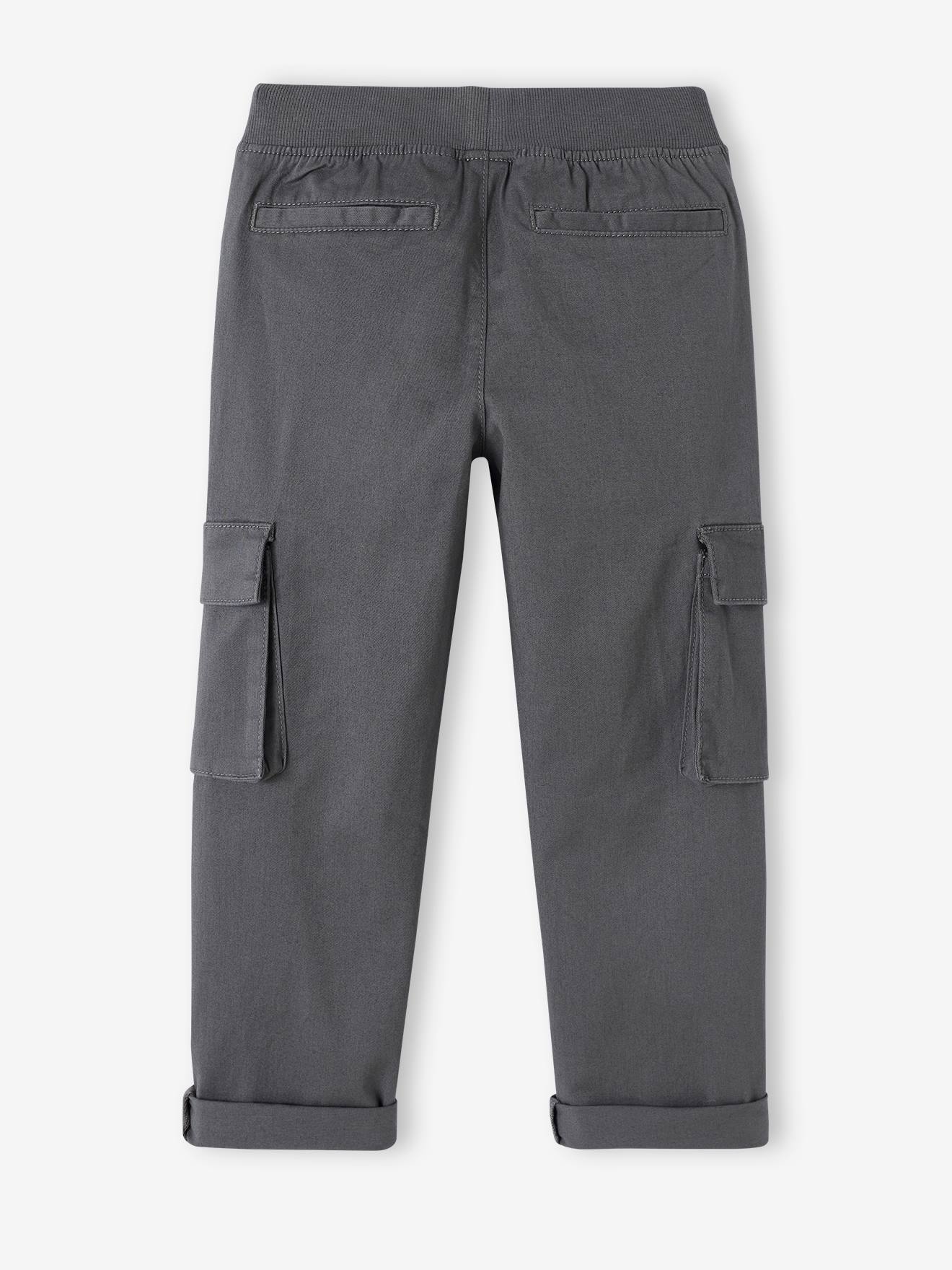 Pantalon cargo MorphologiK garçon Tour de Hanches MEDIUM facile à enfiler bronze