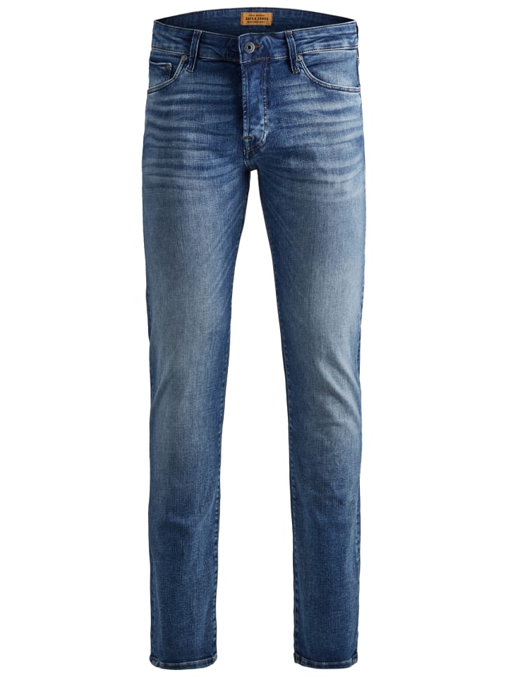Jack & Jones Slim Fit Jeans Denim Hose JJIGLENN JJICON in Blau günstig kaufen