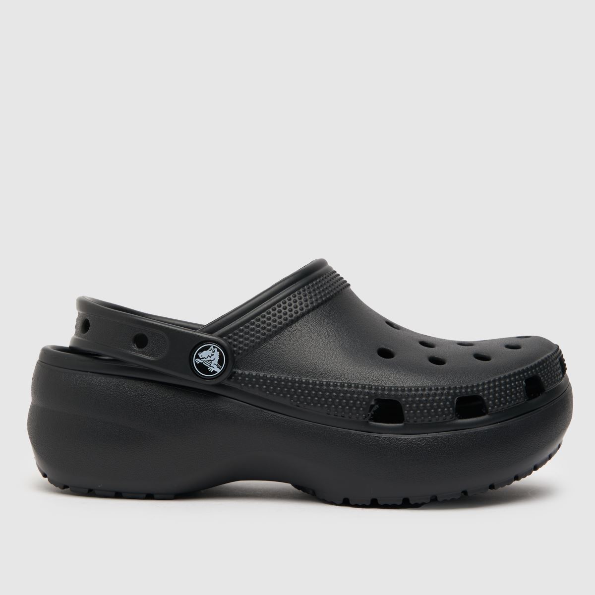 Crocs klasszikus platformos klumpa szandál fekete színben