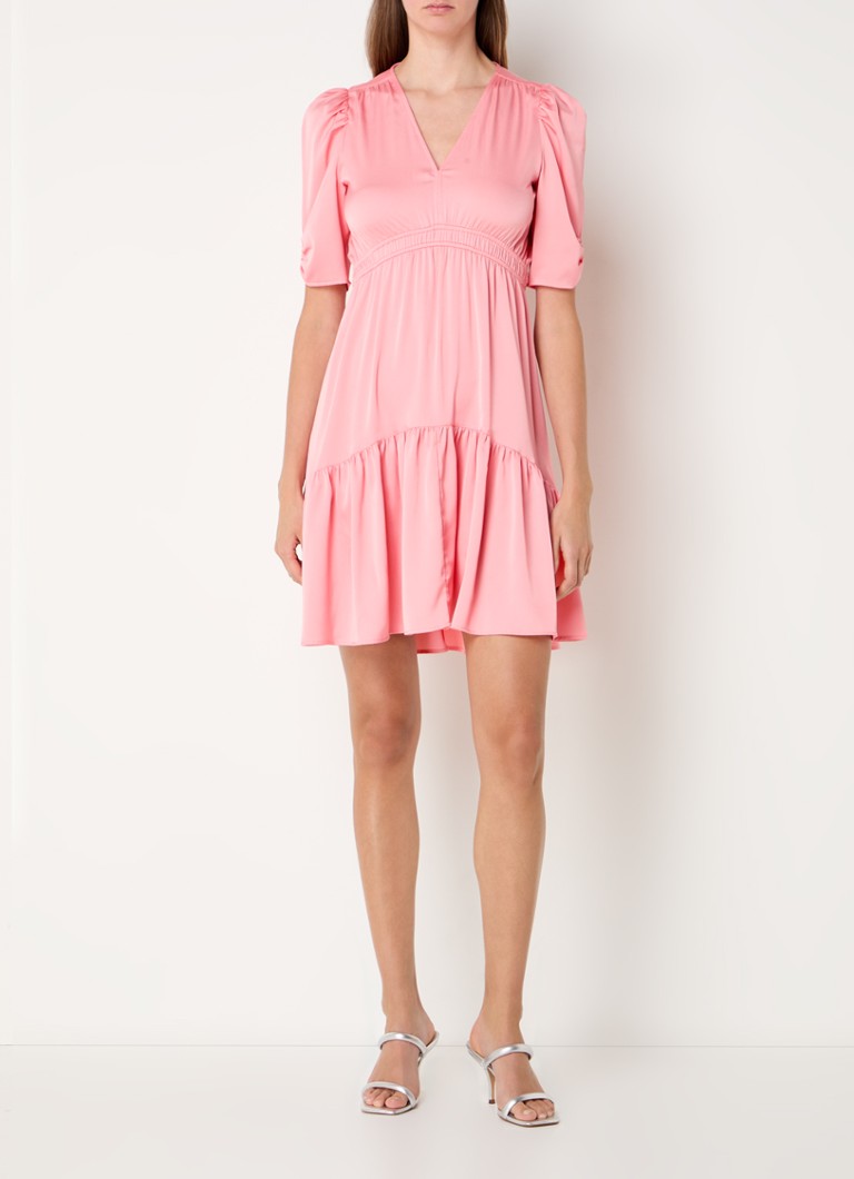 Rochie scurtă Hugo Boss Dizziano cu mâneci bufante