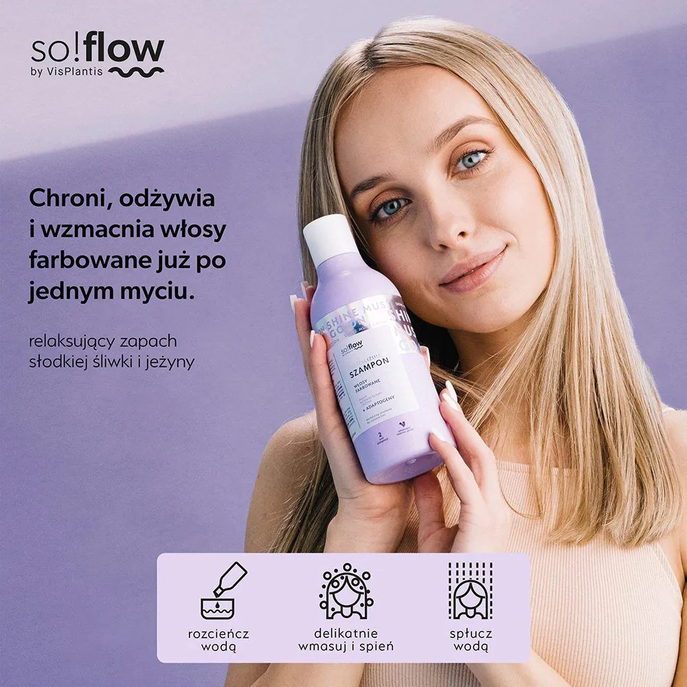 So!Flow Αναζωογονητικό σαμπουάν για βαμμένα μαλλιά