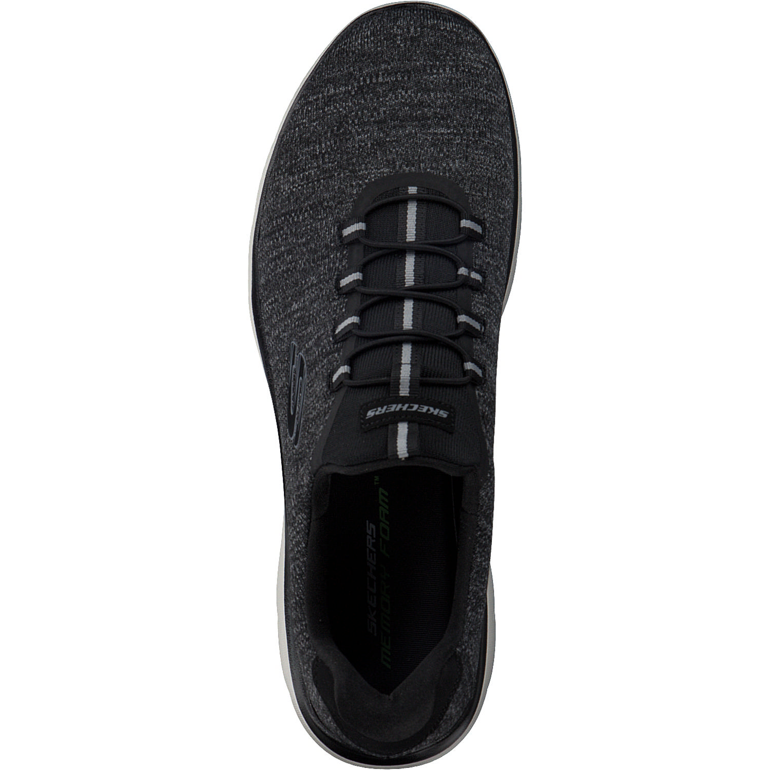 Skechers 52813, Sneakers Low, Herren, Schwarz Weiß