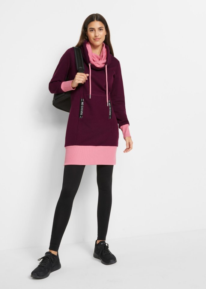 Sweatkleid mit Kängurutasche