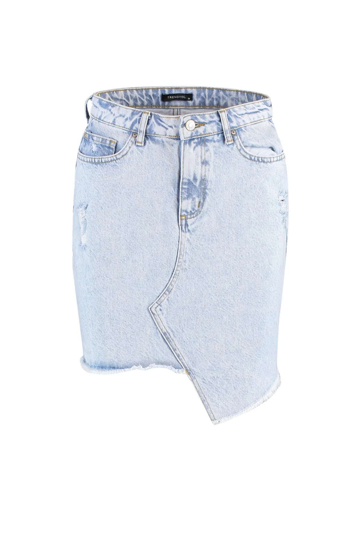 Trendyol Collection  blauer Mini-Jeansrock