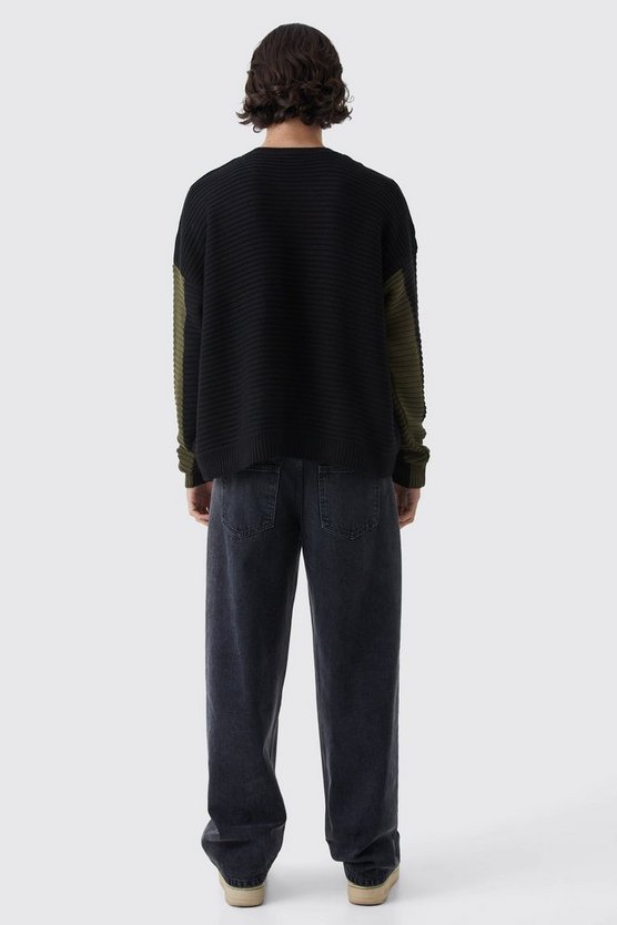 Tall Oversize Colorblock Pullover