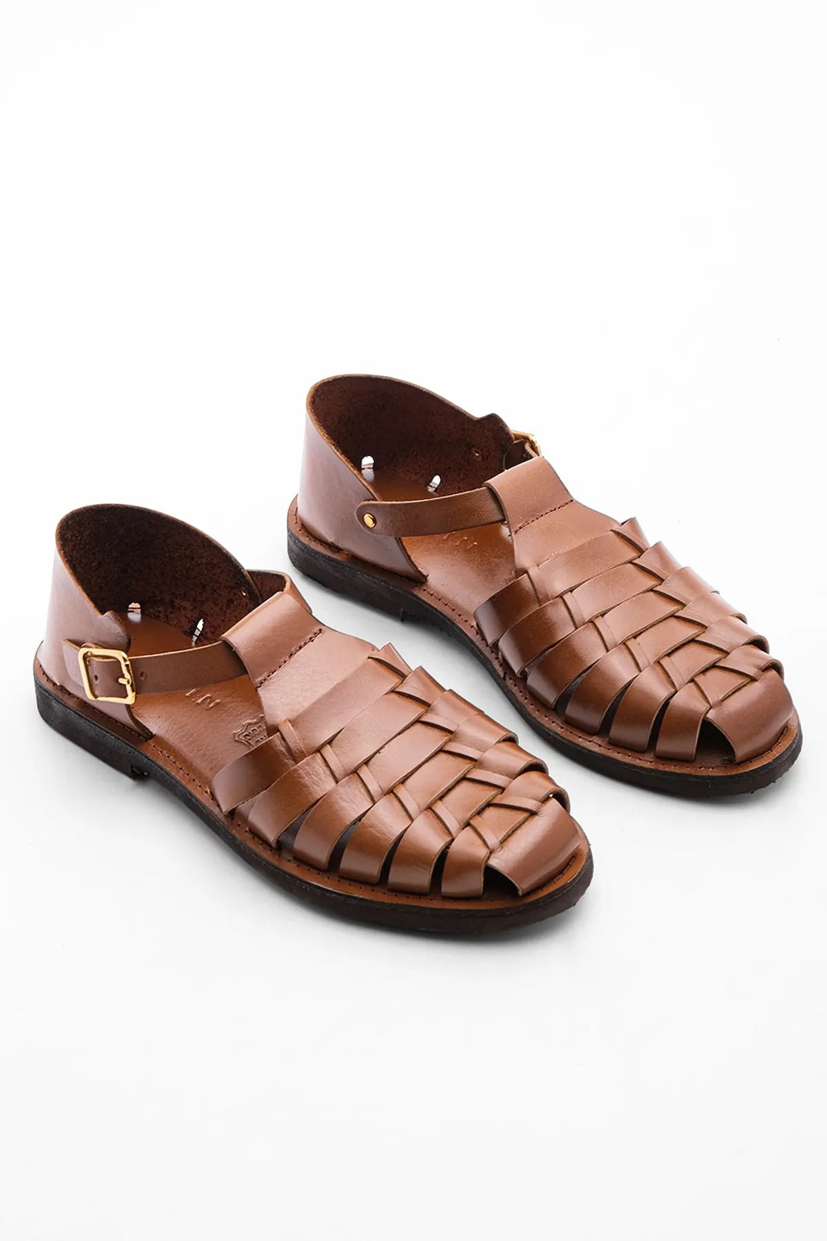 Marjin  Sandalette - Braun - Flacher Absatz