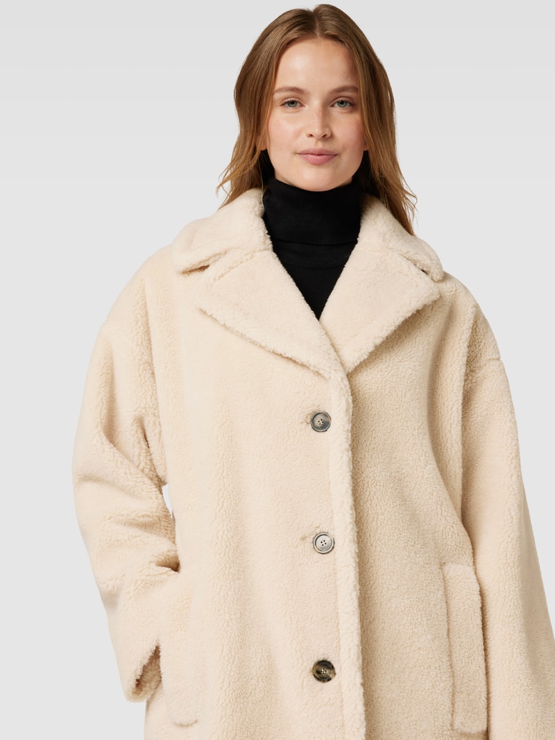 Mantel mit überschnittenen Schultern Modell 'VEBER' in beige