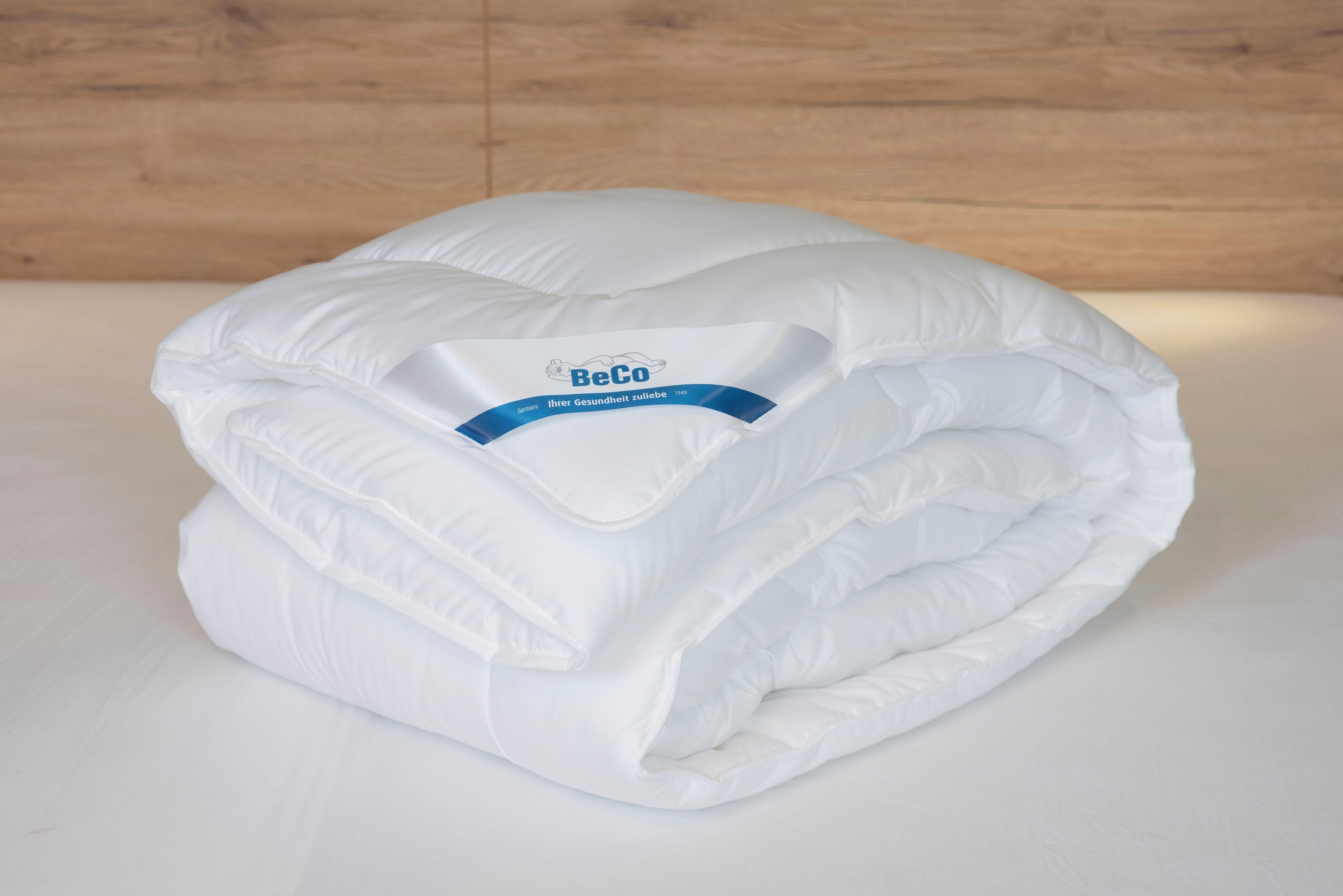 Microfaserbettdecke + Microfaserkissen, Royal Soft Duo, Beco, Bettdecken-Set mit Kopfkissen, 135x200 cm, Sommer oder Winter