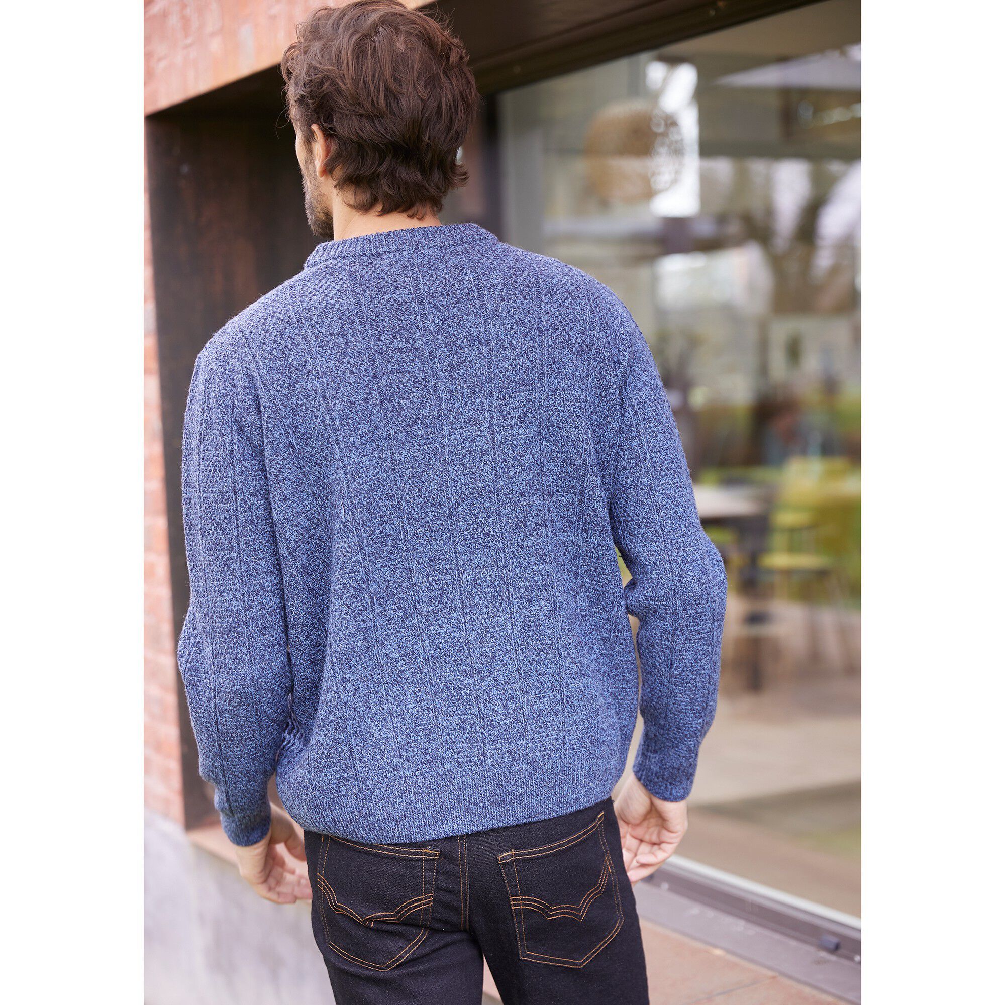 Pull irlandais col rond