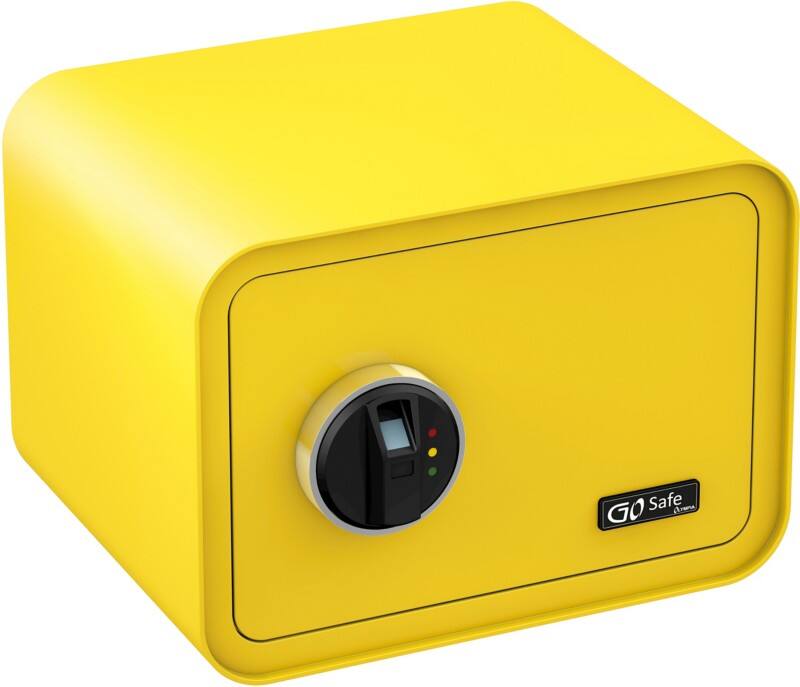 Olympia Einbruchschutztresor GoSafe 100 Gelb 260 x 350 x 350 mm Fingerabdruck