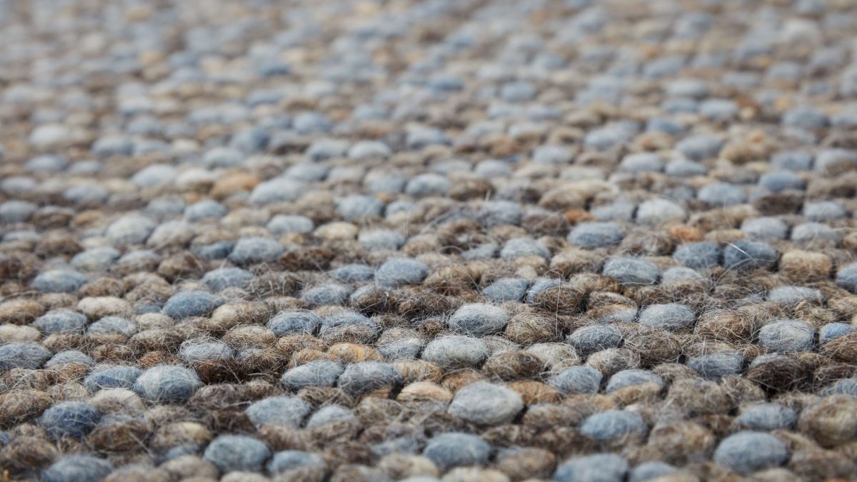 Interliving Handwebteppich 8001 Blau 65 x 130 cm