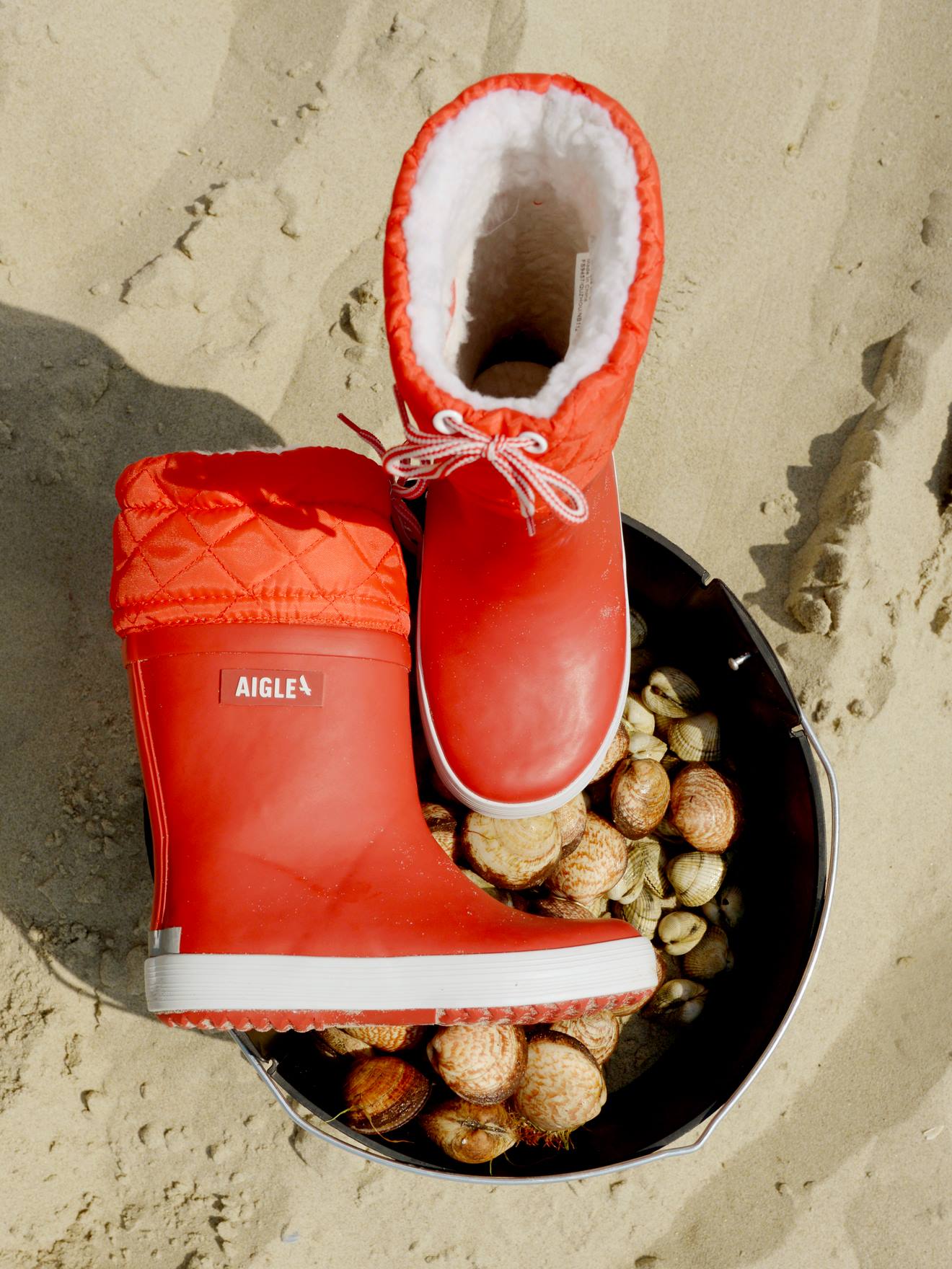 Aigle Kinder Gummistiefel LOLLY POP GIBOULÉE AIGLE - marine/weiß