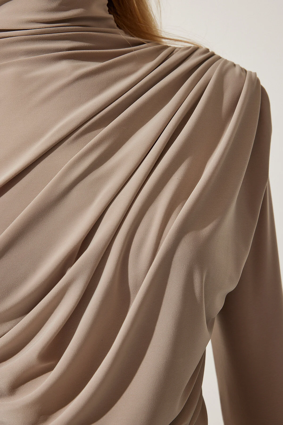 Happiness İstanbul  Bluse - Beige - Slim Fit
