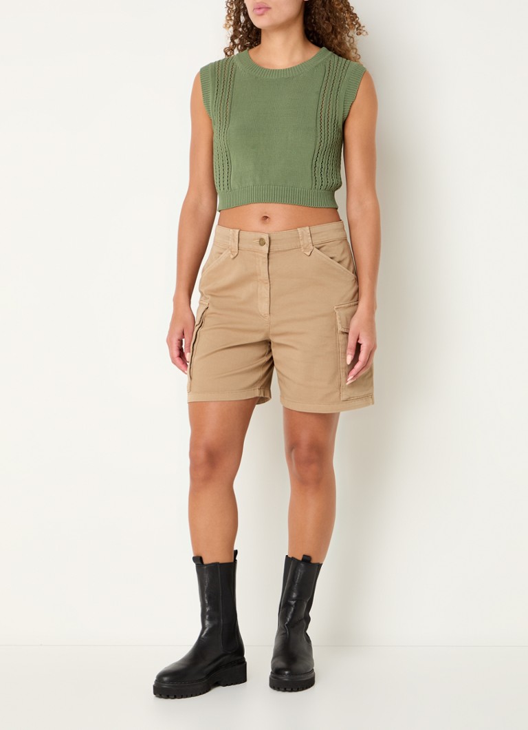 Max & Co Belinda πλεκτό crop top με λεπτή πλέξη και ανοιχτές λεπτομέρειες