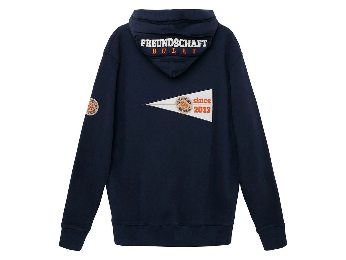 Van One Bulli Freundschaft Navy Orange Hoodie